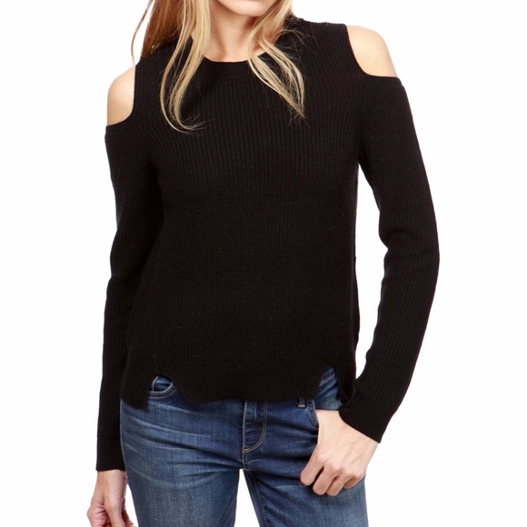 Lucky Brand Sweaters - Lucky Brand Womens Cold Shoulder Pullover Sweater